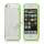 Selvlysende Transparent Plastic & TPU Combo Case iPhone 5 cover - Grøn