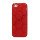 Anti-slip Fodbold Mønster TPU Case iPhone 5 cover - Rød