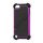 Vandret Striber Silicone & Plastic Combo Case Cover til iPod Touch 5 - Sort / Lilla