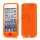 iPod Touch 5 Silikone Taske med Chokolade-farvet Home-knap - Orange