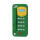 Telefon, Fleksibel silikone  Cover Case for iPod Touch 5 - Grøn