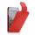 Tyndt Lodret PU Læder Case Cover med kortpladser til iPod Touch 5 - Rød