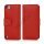Magnetisk Kunstlæder Kreditkort tegnebog Cover til iPod Touch 5 - Rød