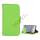Folio Holder Lædertaske Flip Kreditkort tegnebog Cover til iPod Touch 5 - Grøn