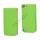 Lodret Magnetisk Flip Læderetui Cover til iPod Touch 5 med Kreditkortholdere - Grøn