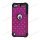 Skinnende Diamant Hard Cover med Soft Silicone Core Hybrid Shell Case til iPod Touch 5 - Sort / Rose