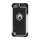 Fodbold Grain Combo Silikone og plast Hard Defender Case til iPod Touch 5 - Sort / Hvid