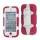 Ekstremt holdbart Hybrid Hard Case til iPod Touch 5 med bælteclip - Hvid / Rose