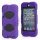Stødsikkert Hybrid Hard Case til iPod Touch 5 med Beskyttelses Film - Sort / Lilla