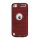 Perforeret PC & TPU Hybrid Flerlags Hard Back Case til iPod Touch 5 - Sort / Rød