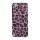 Leopard mønstret PU læder belagt Hard Case til iPod Touch 5 - Pink