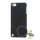 Stærk Hard Gitter Net Skin Case Cover til iPod Touch 5 - Sort