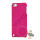 Stærk Hard Gitter Net Skin Case Cover til iPod Touch 5 - Rose