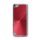 Metallic CD Mønster Transparent Kant Hard Case Cover Skin til iPod Touch 5 - Rød