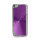 Metallic CD Mønster Transparent Kant Hard Case Cover Skin til iPod Touch 5 - Purple