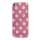 Skinnende Polkaprikket TPU Gel Cover til iPod Touch 5 - Hvid / Pink