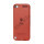 Glat Frosted Fleksibel TPU Gel Skin Cover til iPod Touch 5 - Transparent Rød