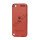 Glat Frosted Fleksibel TPU Gel Skin Cover til iPod Touch 5 - Transparent Rød