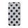 Polkaprikket iPhone 4 Cover i TPU Gummi – Sorte prikker / Hvid