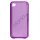 Blankt gennemsigtigt iPhone 4 cover (TPU) - gennemsigtig lilla