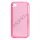 Blankt gennemsigtigt iPhone 4 cover (TPU) - Gennemsigtig Pink