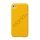 Blankt ensfarvet cover til iPhone 4 og iPhone 4S (TPU) - Gul