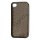 Gennemsigtigt TPU Case til iPhone 4 4S med vævet mønster - Gennemsigtig Grå