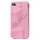 TPU cover til iPhone 4 og 4S med tredimensionelt mønster - Pink