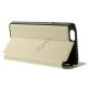 iPhone 6 etui i PU/lærred med mikrofiberforing, beige/hvid