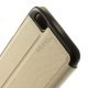 iPhone 6 etui i PU/lærred med mikrofiberforing, beige/hvid