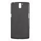 Gråt Mat-gennemsigtigt TPU Cover til OnePlus One