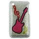 iPhone 3G bling cover med pink guitar