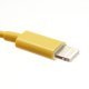 Kort USB Lightning Kabel på ca. 20cm, gul