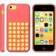 iPhone 5C silikonecover med hulmønster, Vandmelon
