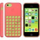 iPhone 5C silikonecover med hulmønster, Vandmelon