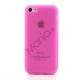 Mat Gennemsigtigt iPhone 5C TPU cover, pink