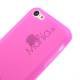 Mat Gennemsigtigt iPhone 5C TPU cover, pink