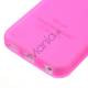 Mat Gennemsigtigt iPhone 5C TPU cover, pink