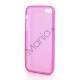 Mat Gennemsigtigt iPhone 5C TPU cover, pink