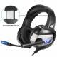 Gaming-headset ONIKUMA K5 3.5mm Deep Bass Gaming Headset USB LED Headphone med mikrofon til fx PS4/XBOX One/Laptop/PC - Black