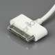 Kort iPhone USB kabel, 12 cm, hvid