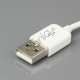 Kort iPhone USB kabel, 12 cm, hvid