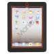 Snap-on Defender Stand Case til iPad 2 - Sort / Orange