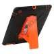 Snap-on Defender Stand Case til iPad 2 - Sort / Orange