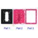 Snap-on Defender Stand Case til iPad 2 - Sort / Pink