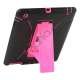 Snap-on Defender Stand Case til iPad 2 - Sort / Pink