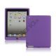 Ny iPad 2. 3. 4. Gen Silikone Case Skin Cover med Home Button - Lilla