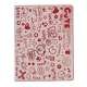 Kunstlæder Folio Stand Case Præget med Sød Tegneserie til iPad 2 3 4 - Rød