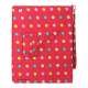 Farvelagt Polka Dot Canvas Smart Cover Holder til iPad 4. 3. 2nd Gen - Rød