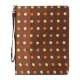 Farvelagt Polka Dot Canvas Smart Cover Holder til iPad 4. 3. 2nd Gen - Brun